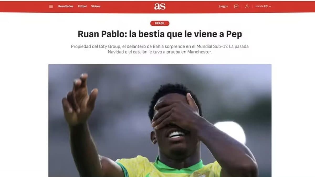 Ruan Pablo destaca-se ao marcar na estreia do Brasil na Copa do Mundo Sub-17