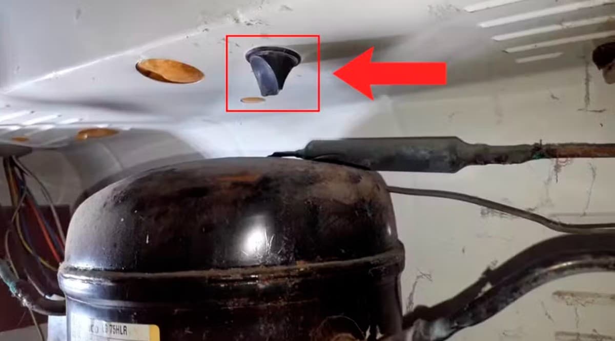 Dreno entupido da geladeira pode causar vazamentos e mau funcionamento