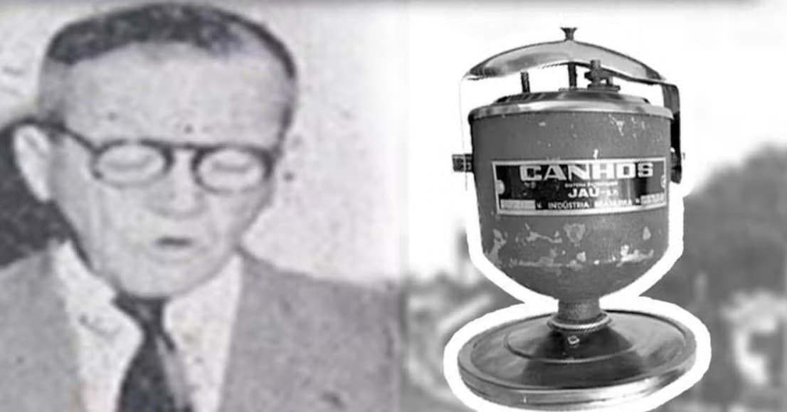 Chuveiro elétrico inventado por Francisco Canhos em São Paulo na década de 1930