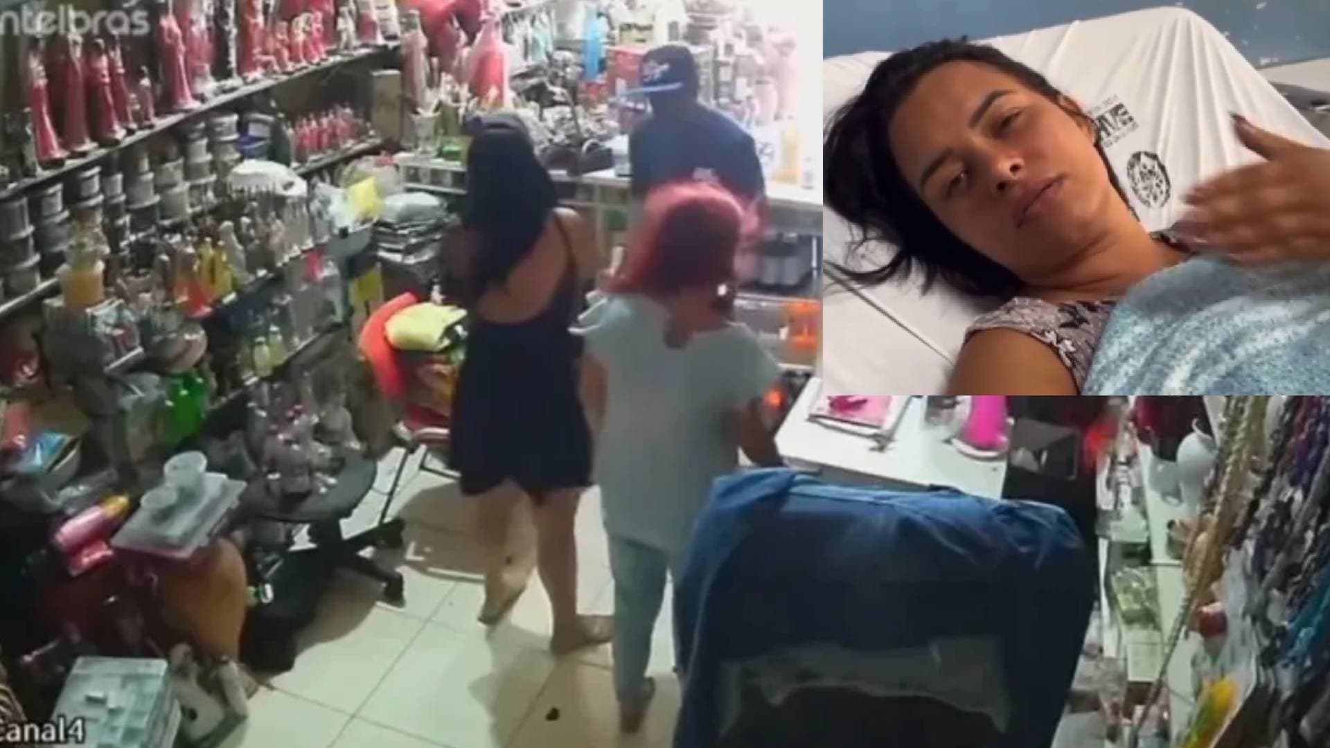 Fabiane se recupera após ser baleada em assalto na loja em Ilhéus, Bahia