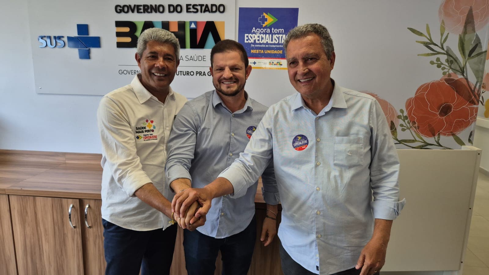 Quinho reafirma aliança com Jerônimo e Rui Costa em Vitória da Conquista, Bahia