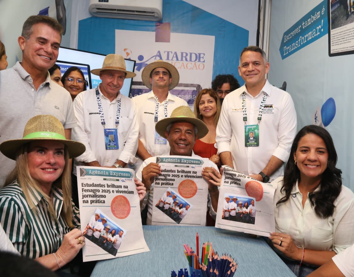 Governador da Bahia Jerônimo Rodrigues visita A TARDE Educação na Fenagro 2025 em Salvador