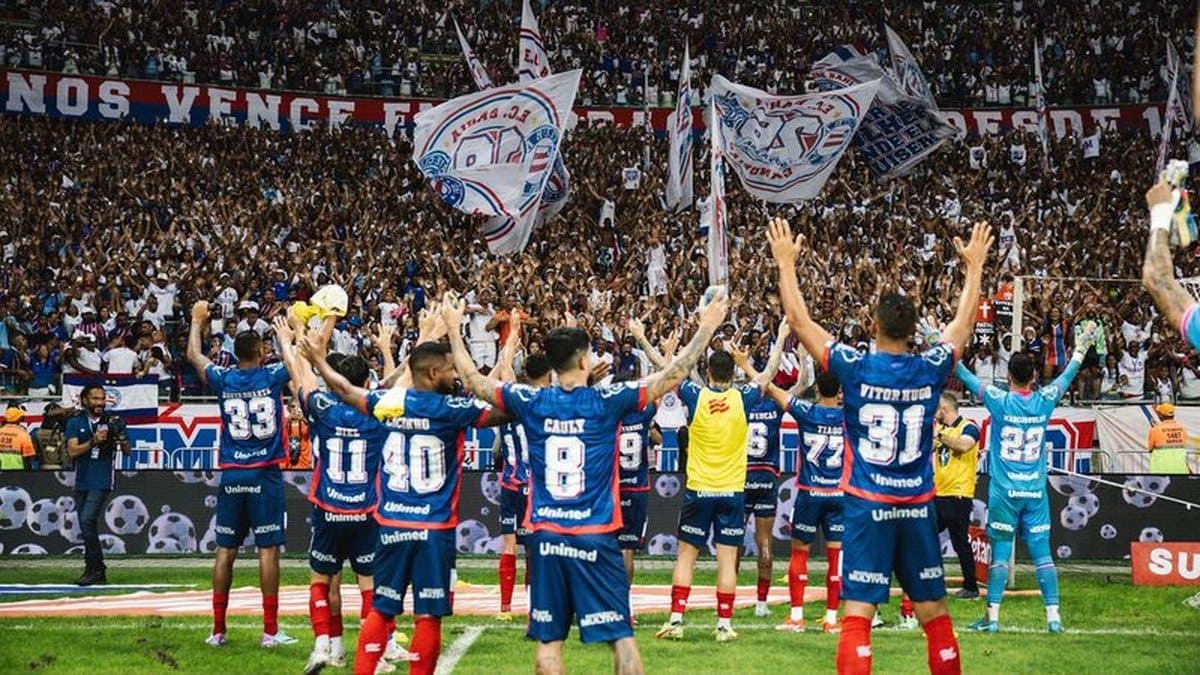 Bahia supera gigantes e é o clube com mais jogos no Brasil em 2025