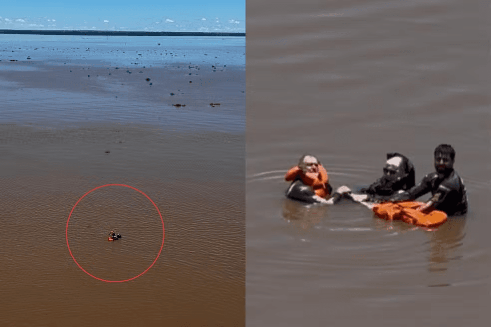 Família É Resgatada Após 18 Horas À Deriva no Rio Paraná