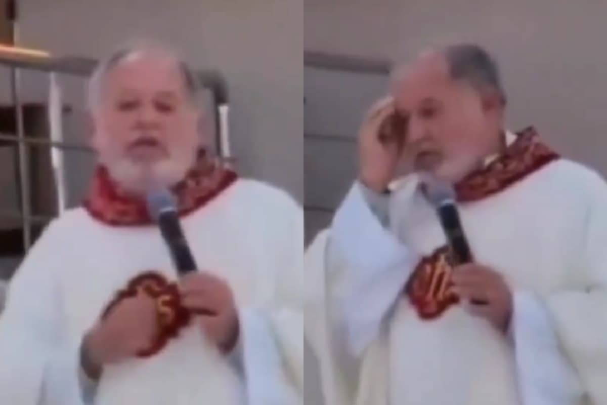 Padre critica Trump e gera confusão em missa na Basílica de Trindade