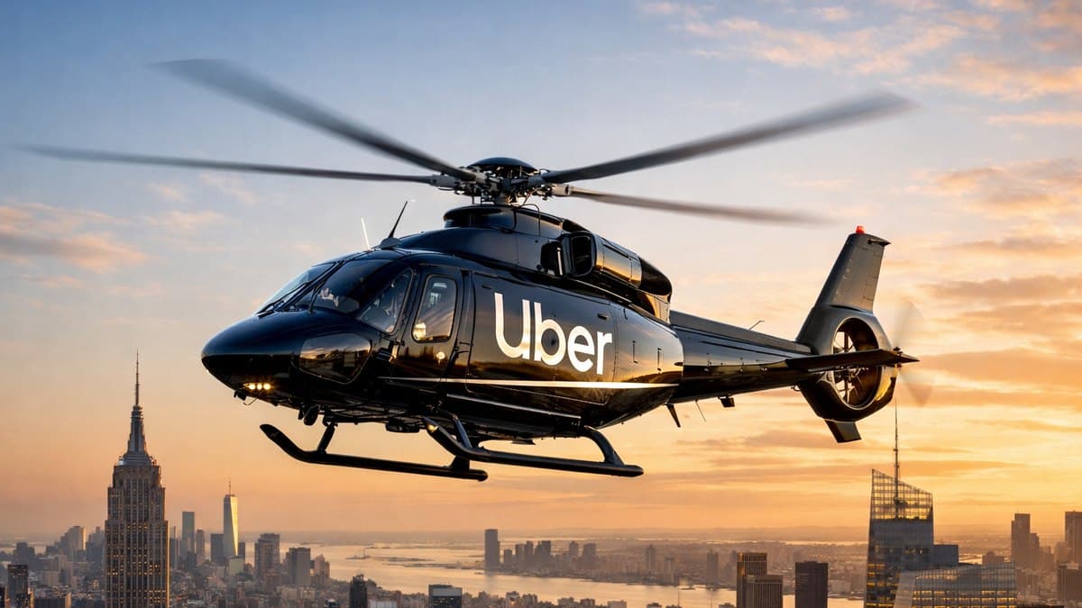 Uber vai oferecer voos de helicóptero e hidroavião a partir de 2026