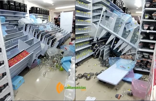 Funcionária fica ferida após prateleira desabar em loja na Bahia