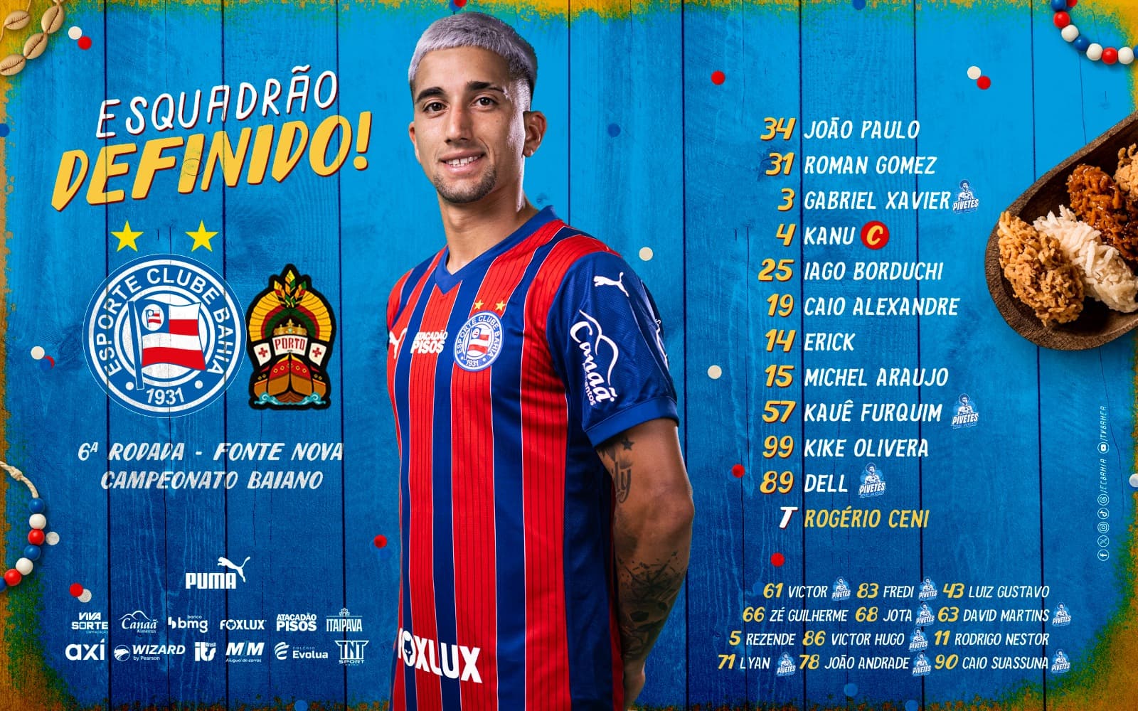 Bahia com time mudado enfrenta o Porto de olho na liderança