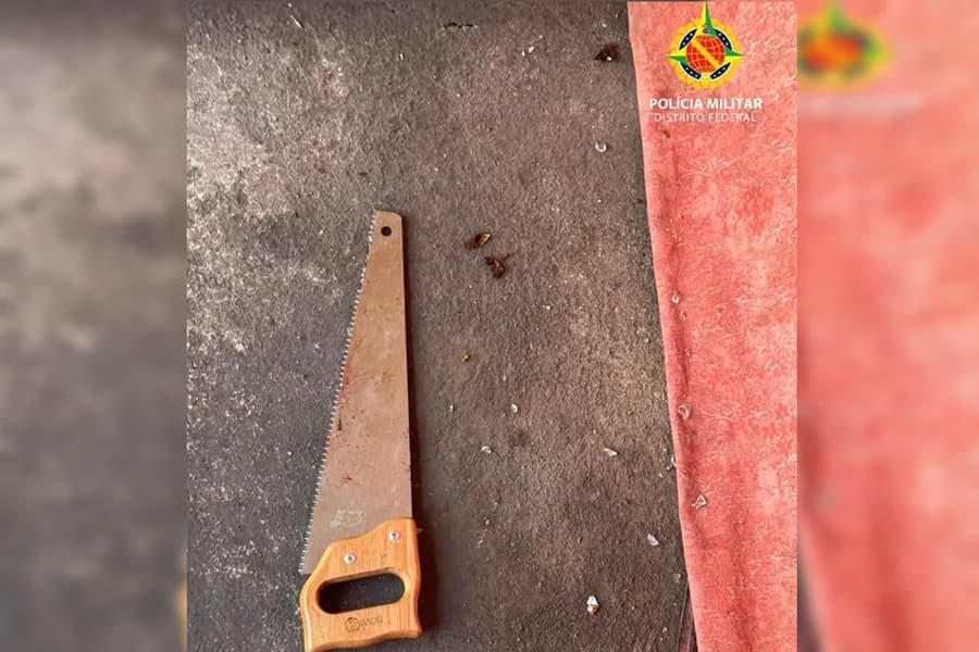 Filho tenta matar mãe idosa com serrote e é preso em Ceilândia