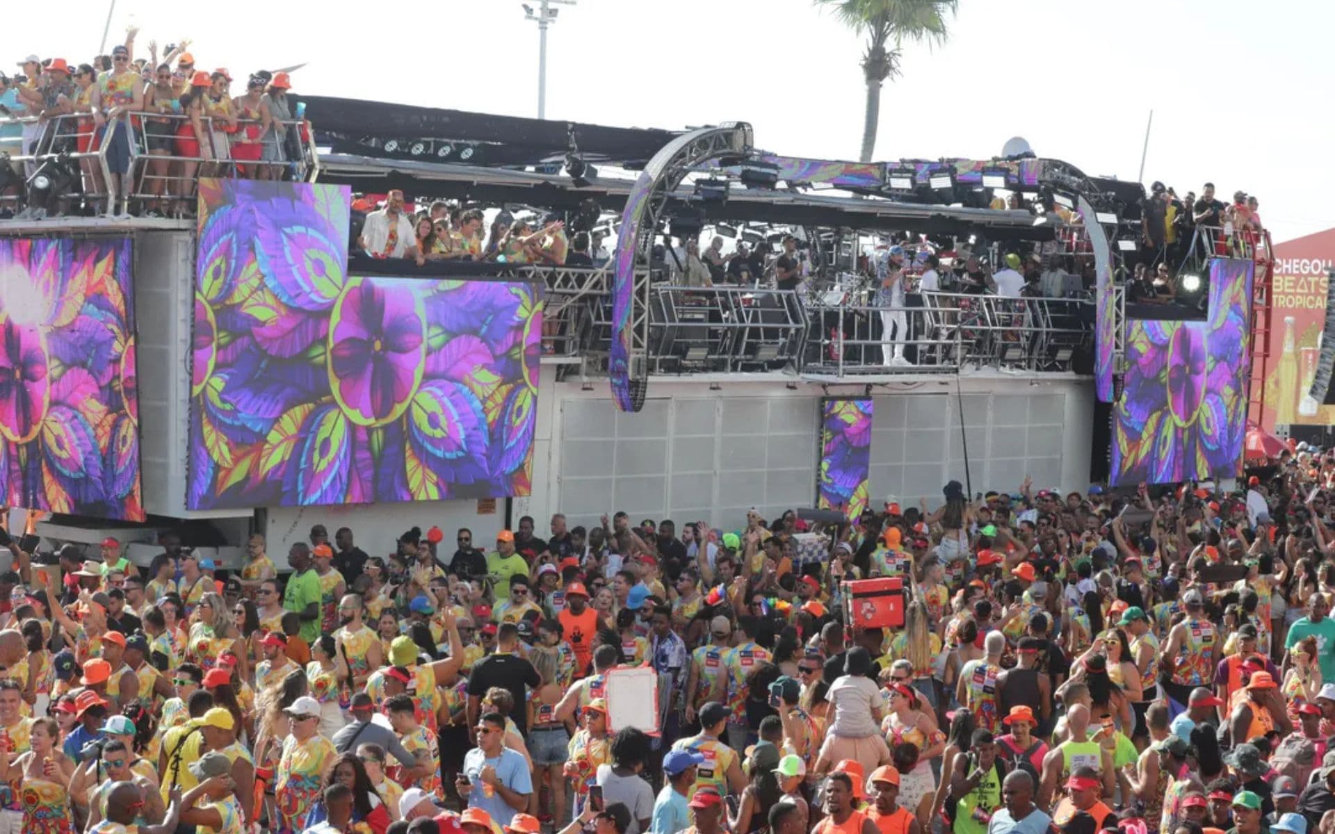 Camaleão de Bell Marques recria 1ª mortalha para Carnaval 2026