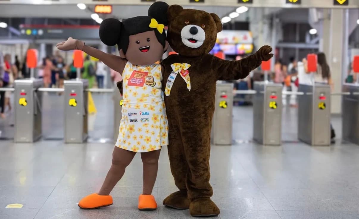 Ações contra abuso e exploração infantil chegam ao metrô de Salvador