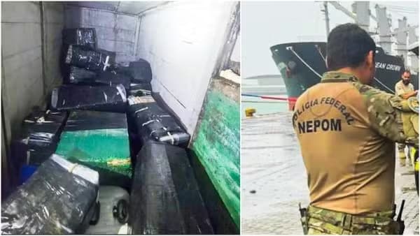 Brasileiros são presos com 1,3 tonelada de cocaína avaliada em R$ 253 milhões