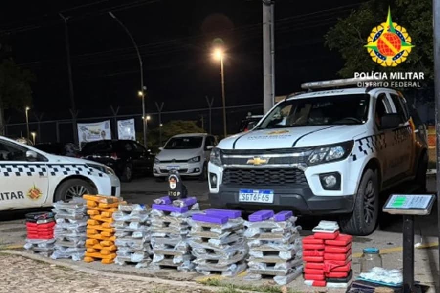 PM apreende mais de 180 kg de drogas avaliadas em R$ 1 milhão no DF