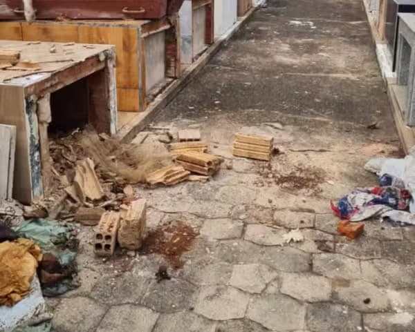 Túmulo violado e corpo incendiado em cemitério de Areia Branca, RN