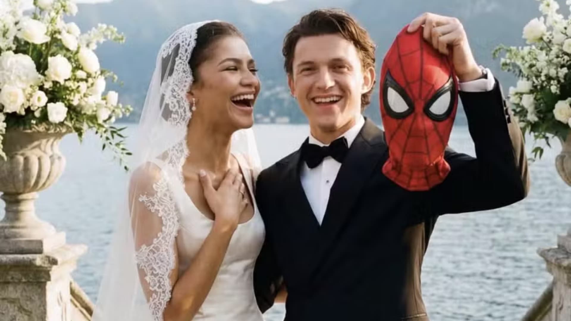 Zendaya desmente fotos de casamento com Tom Holland feitas por IA