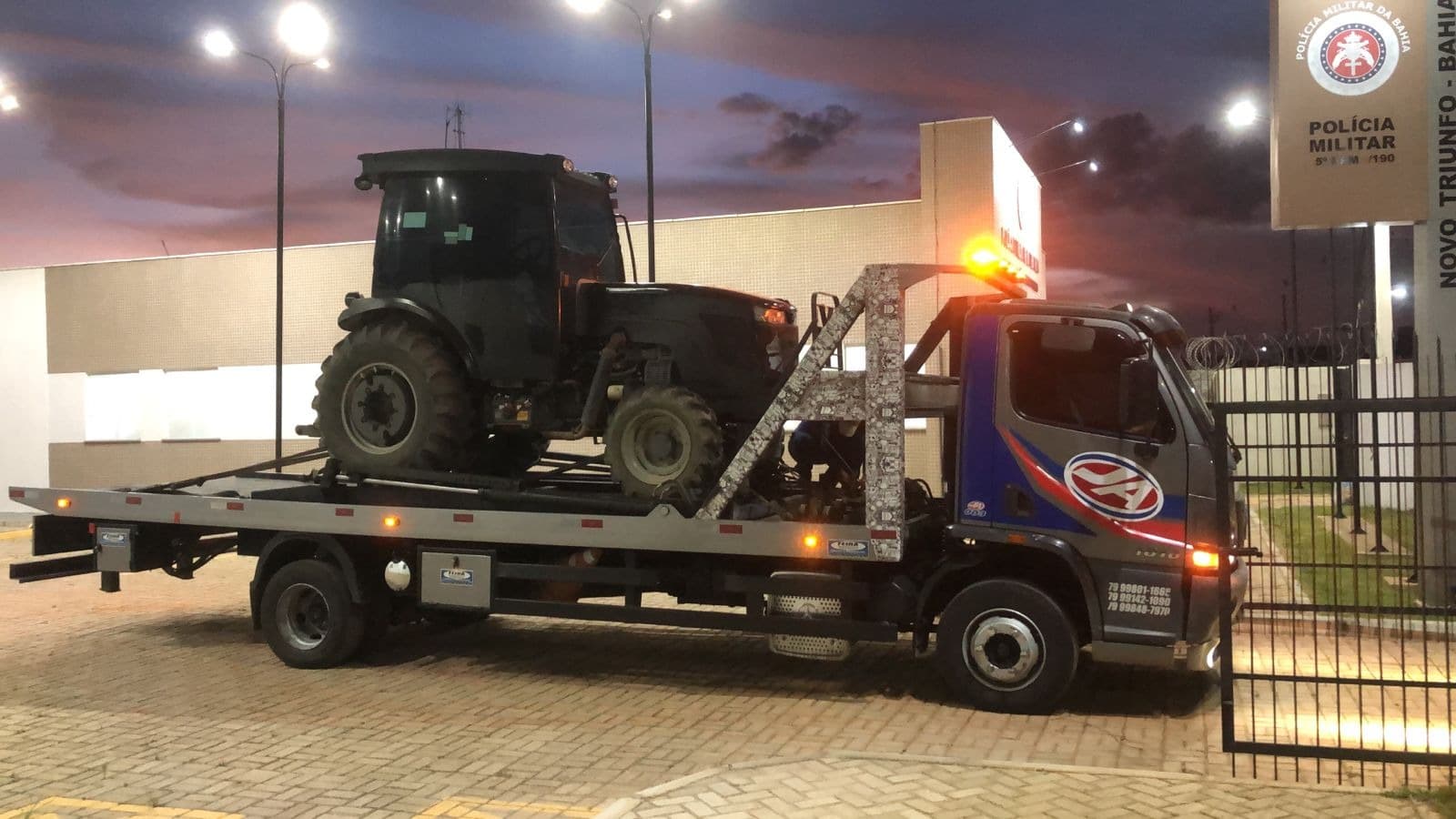 Maquinário agrícola roubado de R$ 300 mil é recuperado em Rio Real, na Bahia