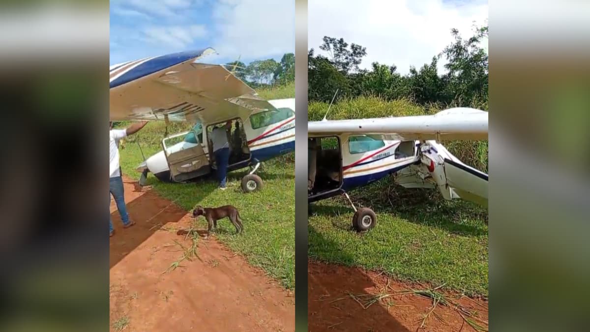 Avião com pacientes cai em aldeia indígena no Pará; ninguém se feriu