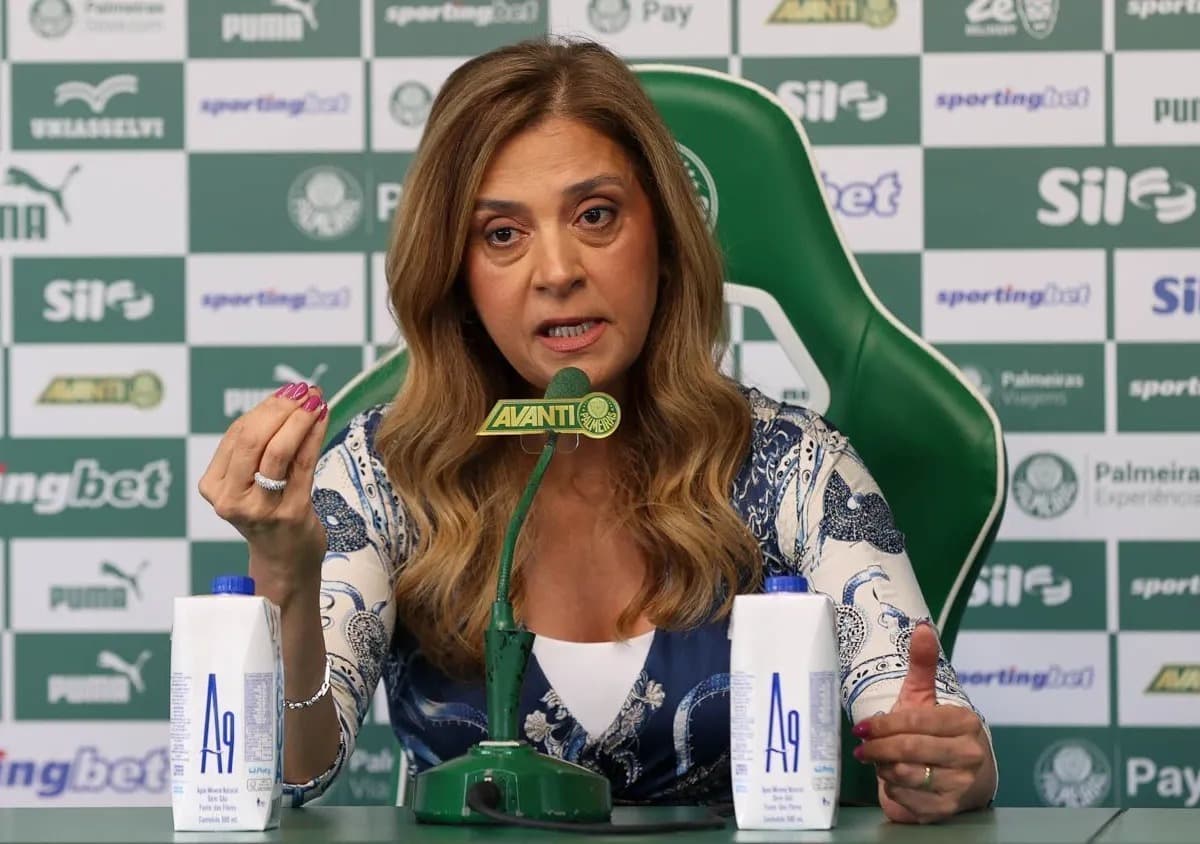 Leila Pereira, do Palmeiras, rebate críticas do Bahia sobre arbitragem