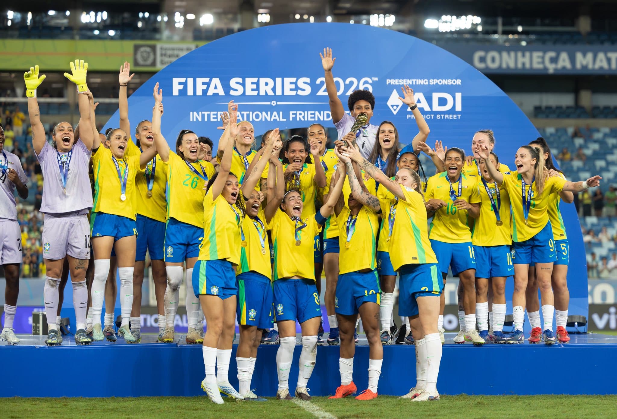 Brasil é campeão invicto do Fifa Series de futebol feminino