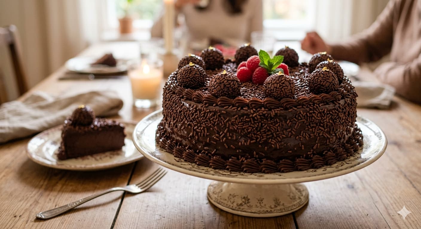 Brigadeirão na airfryer: receita rápida vira opção para feriados na Bahia