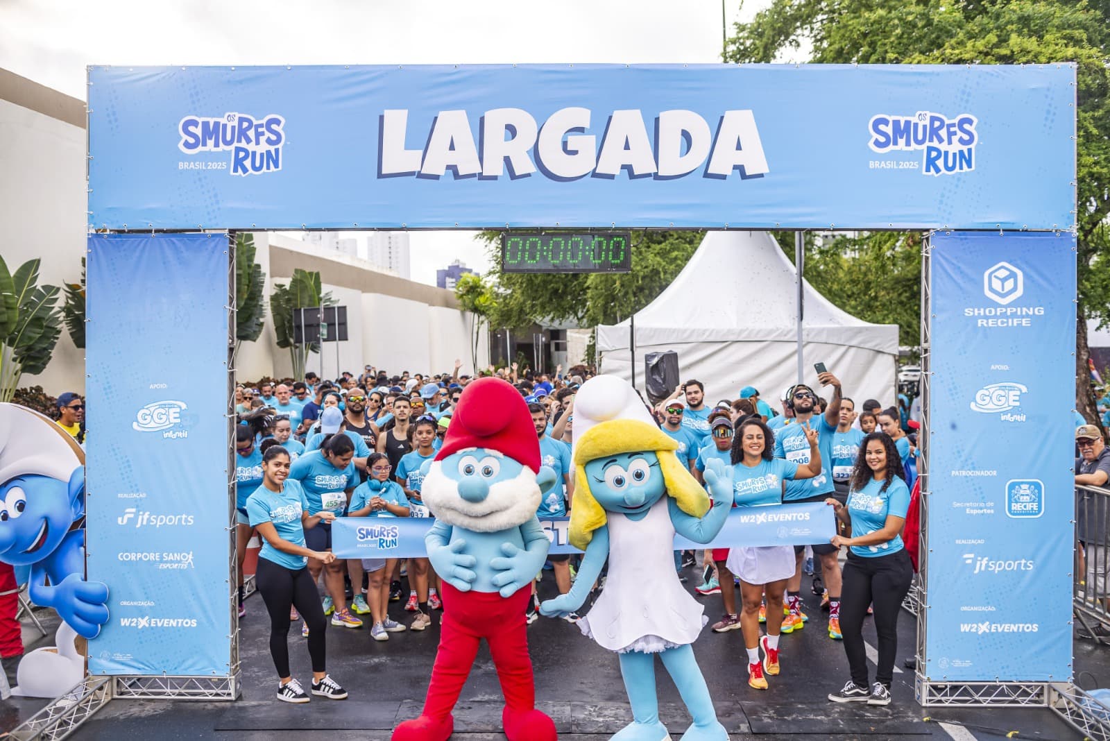Corrida dos Smurfs chega a Salvador com provas para todas as idades