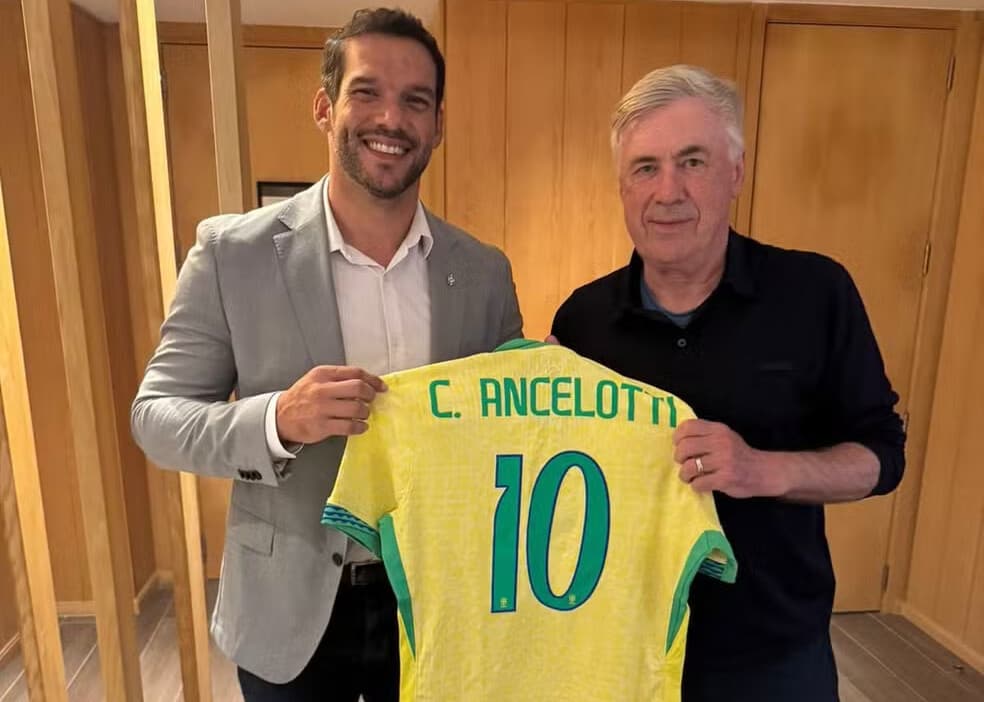 CBF espera renovar contrato de Ancelotti com a Seleção até 18 de maio